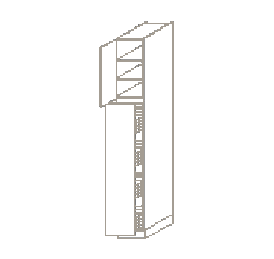 2078mm-hoge-apothekerskast-greeploos-links